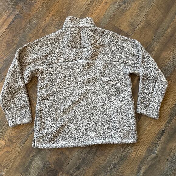 DYLAN Los Angeles Faux Fur 1/4 Zip Frosty Tip Pullover (M) - Picture 2 of 4